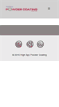 Mobile Screenshot of highspypowdercoating.ca