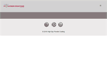 Tablet Screenshot of highspypowdercoating.ca